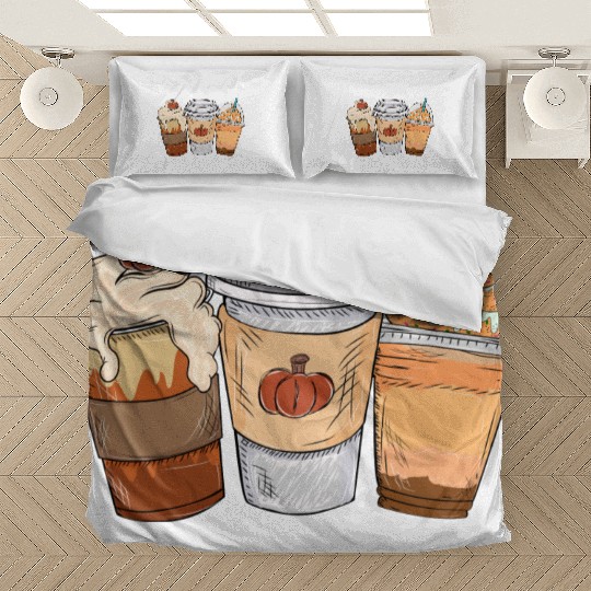 Fall Coffee Drink Thanksgiving Bedding Sets