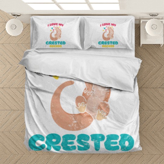 Reptile Lover Lizard Collector Crestie Crested Bedding Sets