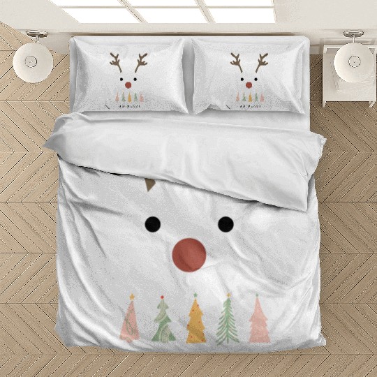 Cute Reindeer Christmas Bedding Sets