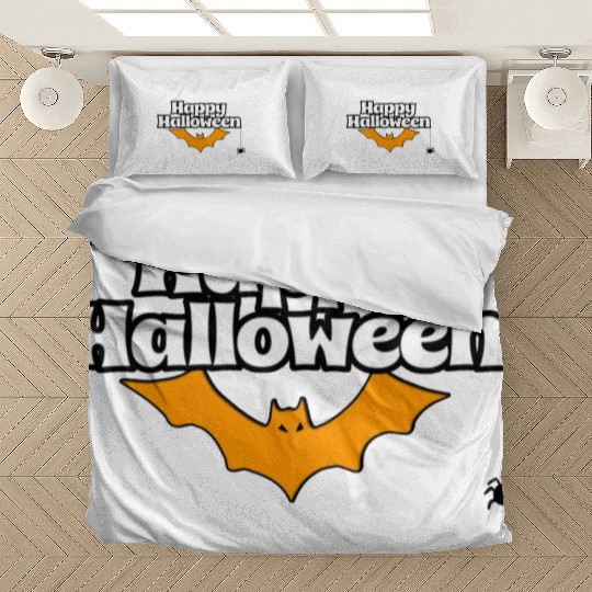 Bat Graphic Happy Halloween Bedding Sets