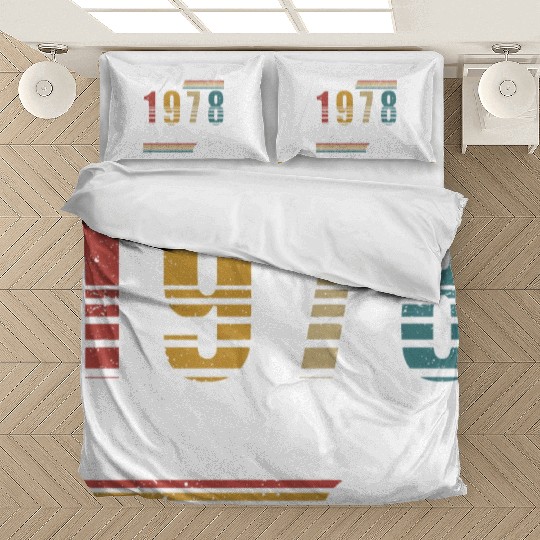 1978 vintage birthday year of birth 1978 gift Bedding Sets
