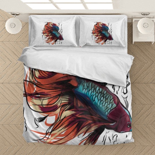 Beta Fish Illustration Bedding Sets