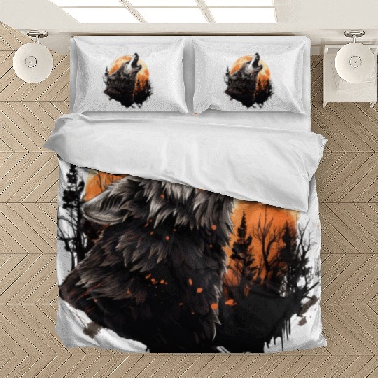 Halloween wolf Bedding Sets