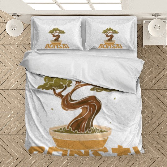 Nature Lover Miniature Plants Japanese Gardening Bedding Sets