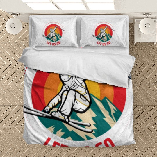 "Winter Wonderland Thrills: Snowboarder's Paradise Bedding Sets