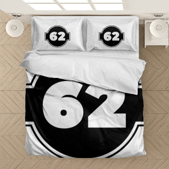 62th Birthday - Celebrate Number Sixty-Two Bedding Sets