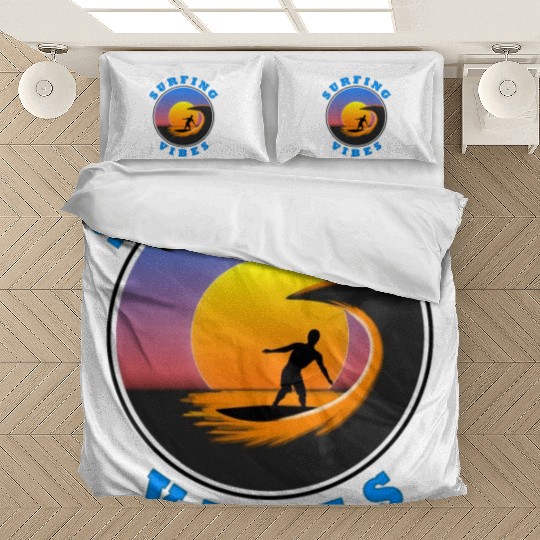 Surfing Vibes - Sun - surfer Bedding Sets