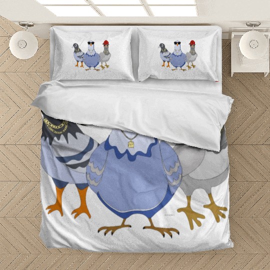 Cool Don't Mess Pigeons Design for Pigeon Lovers Bedding Sets
