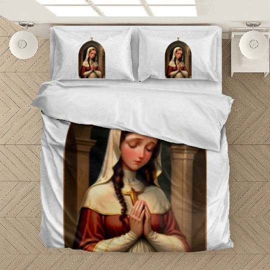 Praying Virgin Mary Bedding Sets