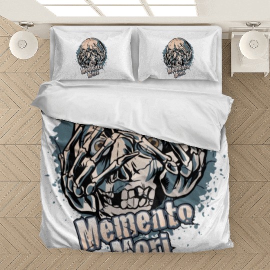 Unique Skull With Skeleton Hands Over Face Bedding Sets