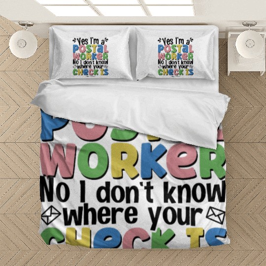 yes I'm a postal worker Bedding Sets
