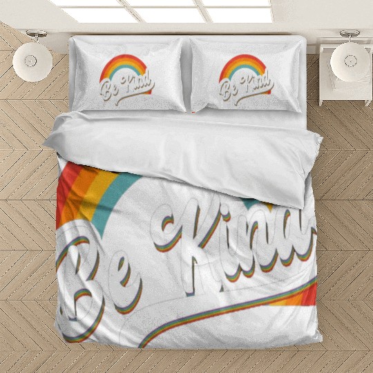 Be Kind Rainbow Anti Bullying Wear Orange Unity Bedding Sets