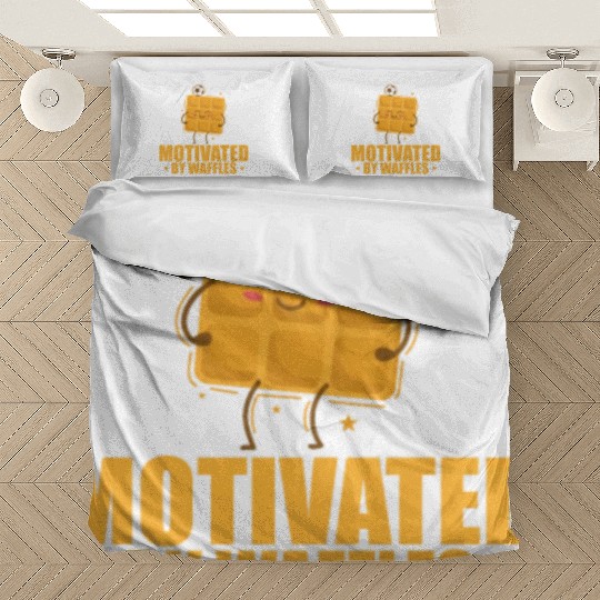 Motivated by Waffles Dough Pastry Snack Bedding Sets
