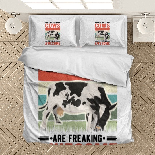 Because Cows Are Freaking Awesome Cow Bedding Sets