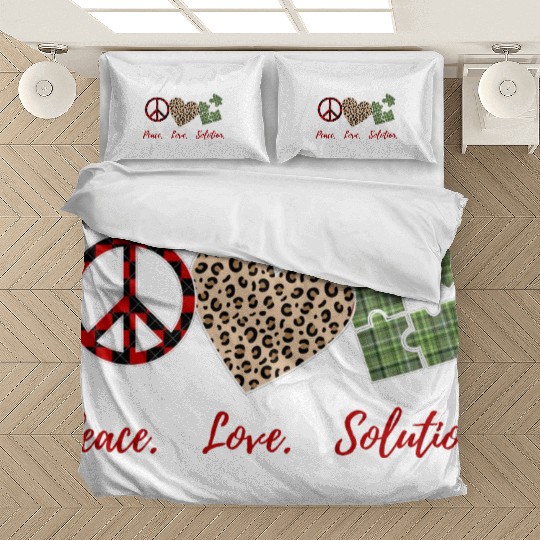 peace love solution Bedding Sets