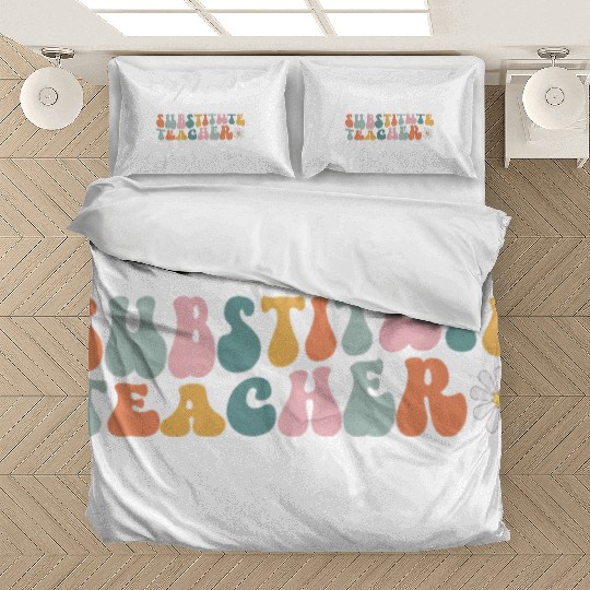 Substitute Teacher Replacement Educator Bedding Sets