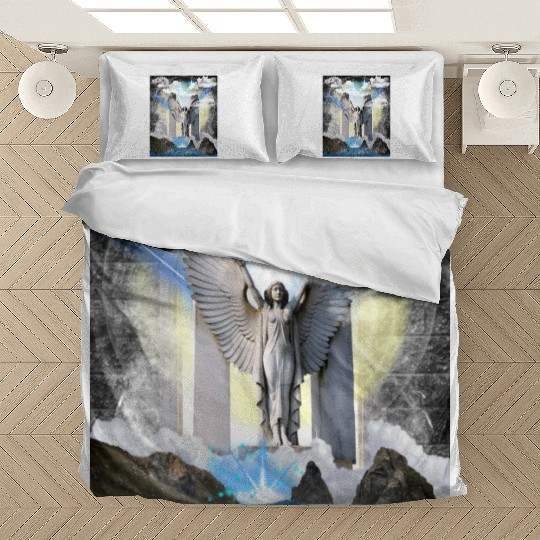 Celestial Gateway - Angelic Serenity Bedding Sets