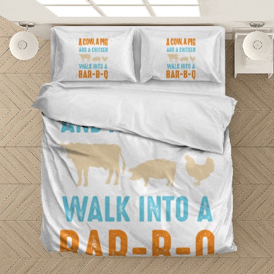 Barbecue BBQ Joke GIft For Grill Master Chef Bedding Sets