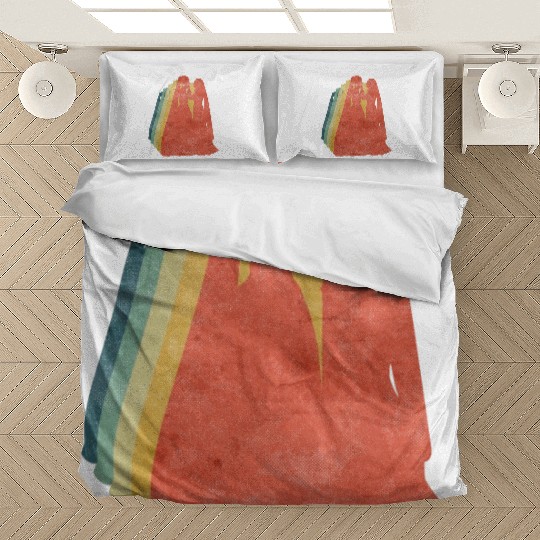 Lesbian Couple Romantic Wedding Wife Retro Bedding Sets