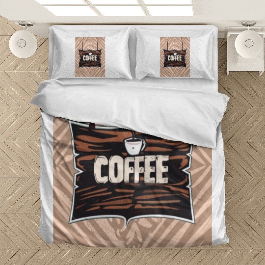 Coffee Time Under The Rustic Coffee Sign Bedding Sets