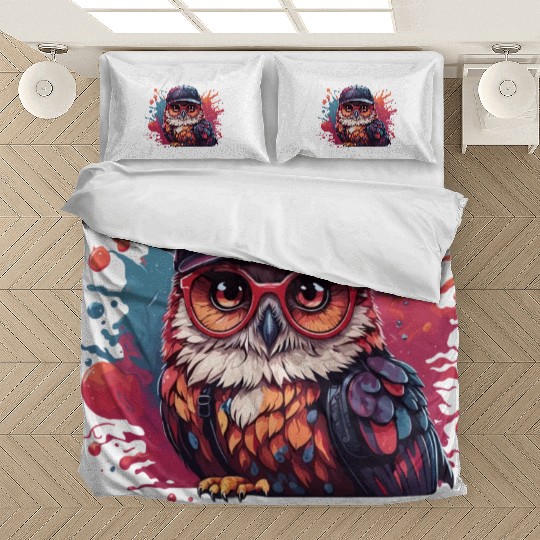 owl animal art I cool cute owl Bedding Sets