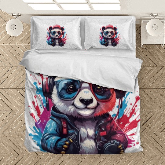 panda bear animal art I cool cute panda bear Bedding Sets