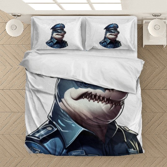 Police shark Bedding Sets