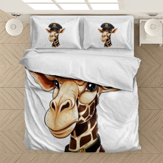 Police giraffe Bedding Sets