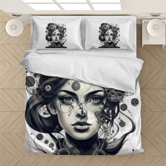 Robot Woman Bedding Sets
