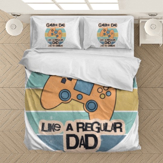 Cool Retro Gamer Dad Bedding Sets