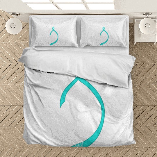 Warrior Bow Warrior Teal Ribbon Ovarian Cancer Bedding Sets