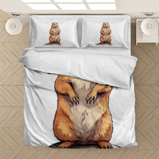Groundhog Marmot for a Marmot lover groundhog fan Bedding Sets
