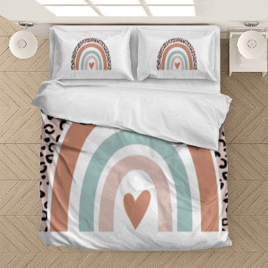 Airline Pilot Rainbow Leopard Funny Airline Pilot Bedding Sets