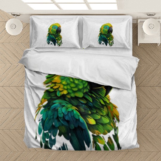 Macaw Parrot for a Bird Lover Animal Lover Bedding Sets