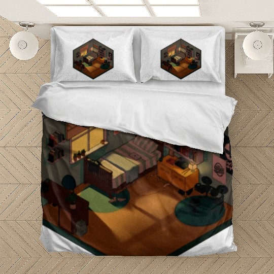 Heartstopper isometric bedroom Bedding Sets