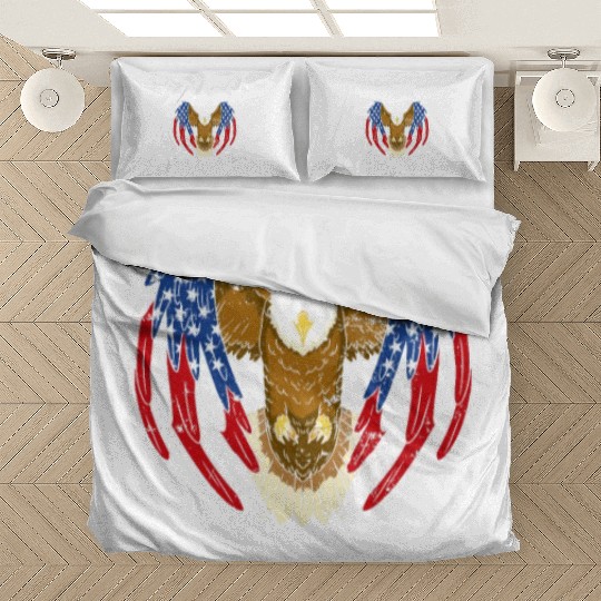 Try That In A Small Town American Flag Eagle Bedding Sets