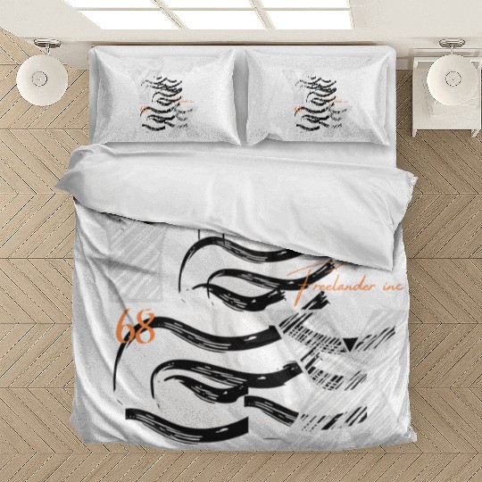 YZX lettering graphic Bedding Sets