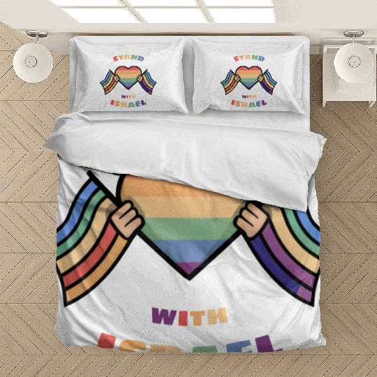 LGBTQ community STANDS WITH ISRAEL Bedding Sets