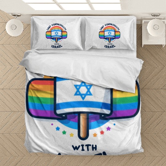 LGBTQ community STANDS WITH ISRAEL Bedding Sets