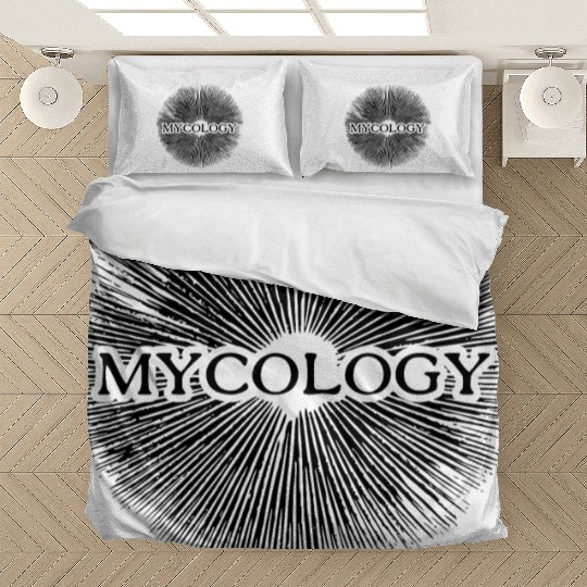Mycology - The science of fungi (black) Bedding Sets