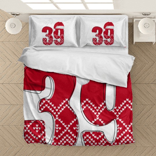 39th Xmas Bday Celebration - Number Thirty Nine Bedding Sets