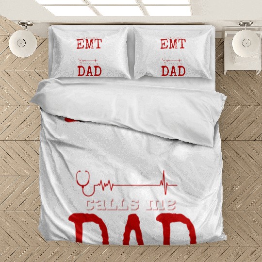 My Favorite Emt Calls Me Dad Bedding Sets