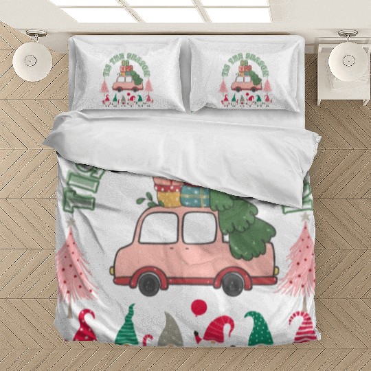 Tis The Season Xmas vintage art Bedding Sets