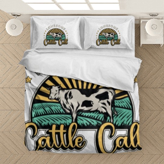 Cattle Farming Lonesome Cattle Call Farm Animals Bedding Sets