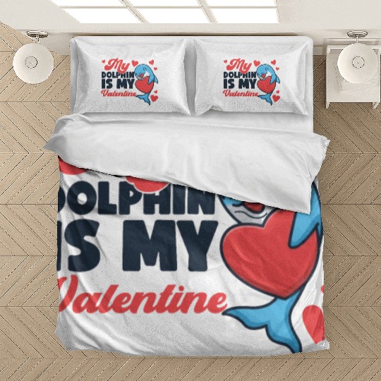 Dolphin Valentines Day My Dolphin Bedding Sets