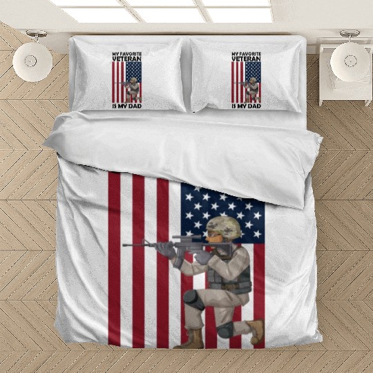 My Favorite Veteran is My Dad Bedding Sets
