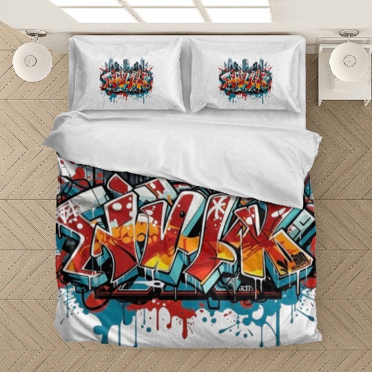 Spray Can Symphony unique Artistic Fashion Bedding Sets