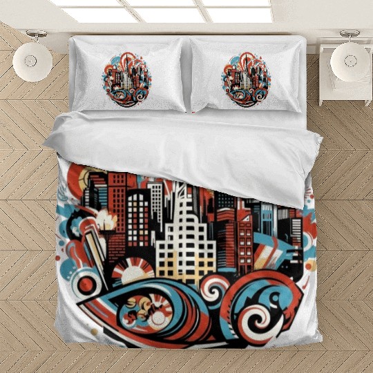 Trendy Urban Graffiti style expressive Street Art Bedding Sets