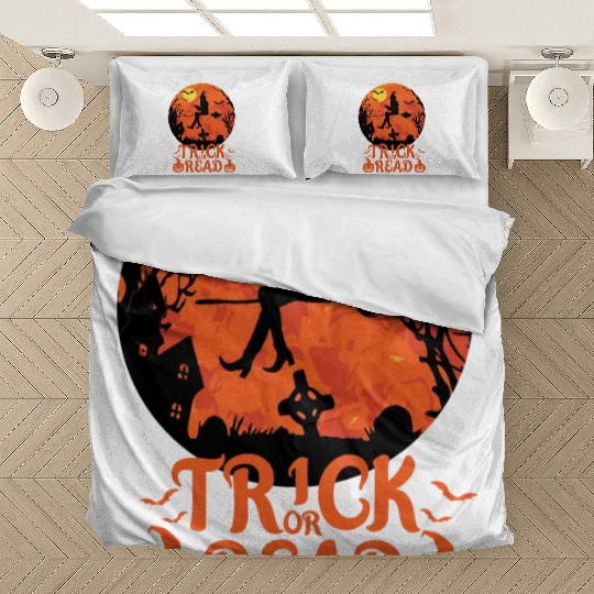 Trick Or Read Halloween Reading Lover Bedding Sets