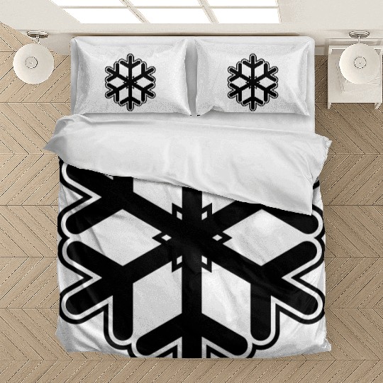 snowflake winter snow Bedding Sets